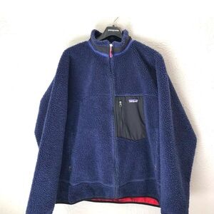 Patagonia Retro Pile Deep Blue Fleece Jacket